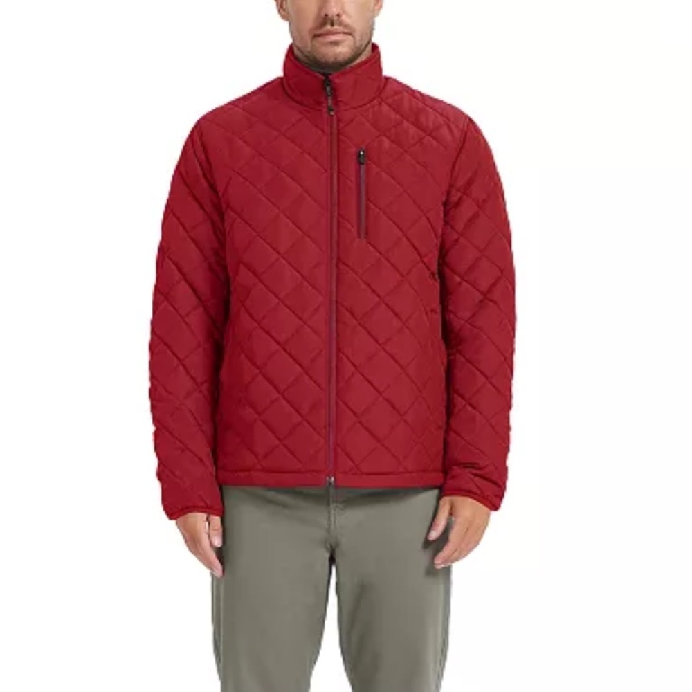 *NEW* Hawke & Co Men's Diamond Quilted Heritage Jacket - Chili Pepper